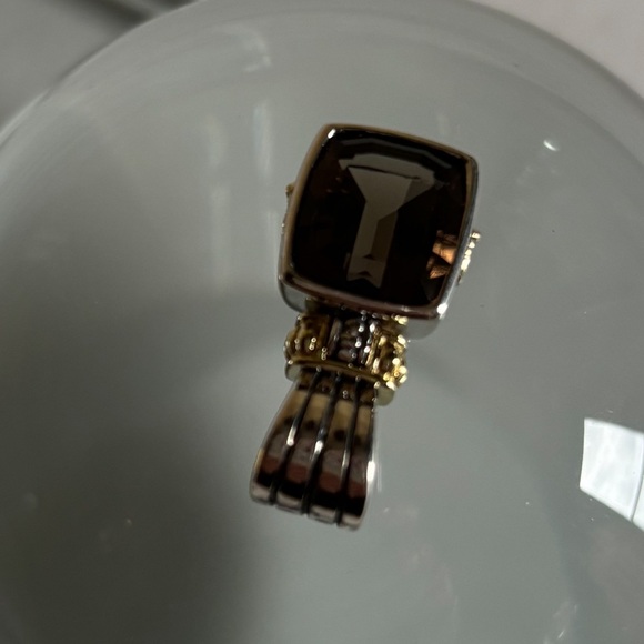 LAGOS S/S 18K gold Smoky Quartz pendant - Picture 10 of 14